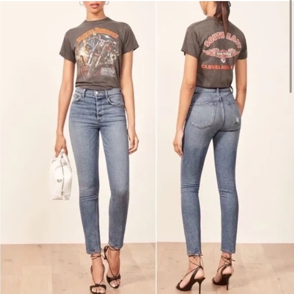 Reformation Serena High Rise Skinny Jeans - Picture 1 of 12